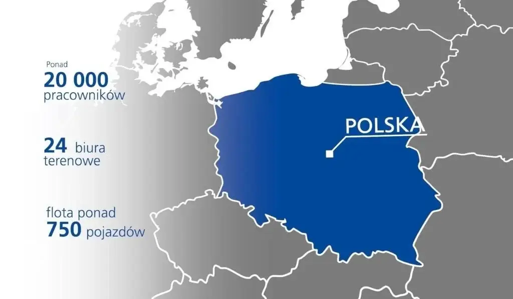 seris polska na mapie europy